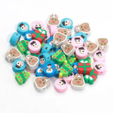 20-100pcs Christmas Polymer Clay Spacer Beads For DIY Jewelry Making
