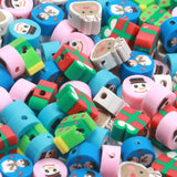 20-100pcs Christmas Polymer Clay Spacer Beads For DIY Jewelry Making