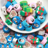 20-100pcs Christmas Polymer Clay Spacer Beads For DIY Jewelry Making