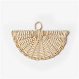 Korea Straw Weave Charms Rattan Bohemia Geometric Drop Earrings