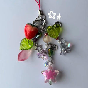 Arrietty Inspired Phone Charm Beaded Phone Keyring