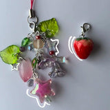 Arrietty Inspired Phone Charm Beaded Phone Keyring