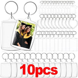 Clear Acrylic Photo Frame Keychain - Custom Insert Photo