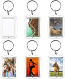 Clear Acrylic Photo Frame Keychain - Custom Insert Photo