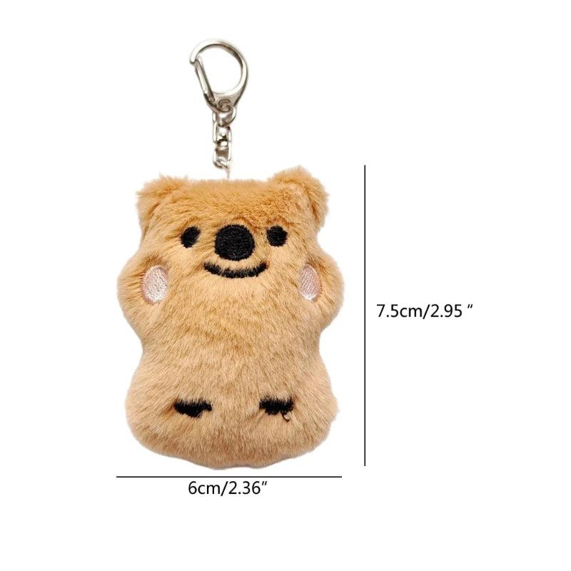 Plush Rabbit Bear Doll Keyring Y2K Keychain Bag Charm Wedding Gift
