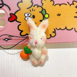 Plush Rabbit Bear Doll Keyring Y2K Keychain Bag Charm Wedding Gift