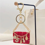 Eiffel Tower Car Key Chains Women Bag Handbag Pendants Plush Keychain Gift