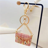 Eiffel Tower Car Key Chains Women Bag Handbag Pendants Plush Keychain Gift