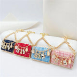 Eiffel Tower Car Key Chains Women Bag Handbag Pendants Plush Keychain Gift