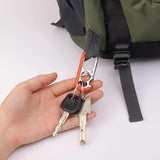 Stainless Steel Bottle Opener Key Ring Pendant Men Carabiner Keychain Hook
