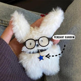 Pilot Rabbit Doll Keychain Bag Charms Toy Car Keyring