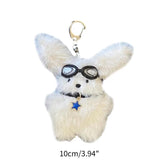 Pilot Rabbit Doll Keychain Bag Charms Toy Car Keyring