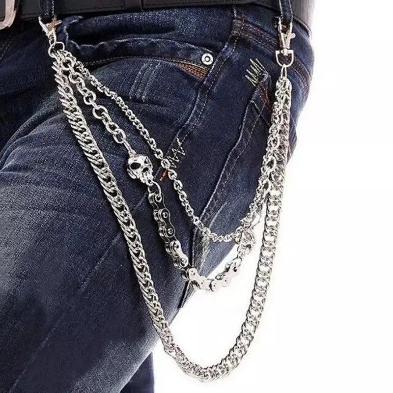 Skull Waist Pants Chain Key Chain