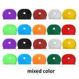 24/32Pcs Plastic Key Caps Topper DIY Keyring Rubber Head Caps Keys ID Markers