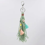 Boho Keychain for Women Multilayer Tassel Shell Key Chain Car Accessories