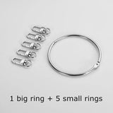 Large Spring Opening Circle Key Ring Landlord Key Chain