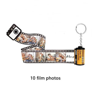 Personalized Keychain with 10 Photos - Custom Gift for Her