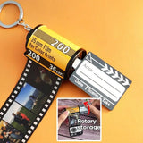 Personalized Keychain with 10 Photos - Custom Gift for Her