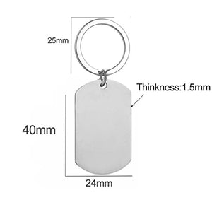 Treebud Personalized Engraved Photo Keychains Stainless Steel