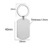 Treebud Personalized Engraved Photo Keychains Stainless Steel