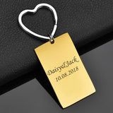 Treebud Personalized Engraved Photo Keychains Stainless Steel