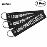 3 PCS Chain Keychain Launch Key Chain for Motorcycles and Cars