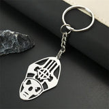 Pope Stainless Steel Keychain Ghost BC Nameless Ghoul Rock Band Symbol N3004