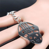 Pope Stainless Steel Keychain Ghost BC Nameless Ghoul Rock Band Symbol N3004