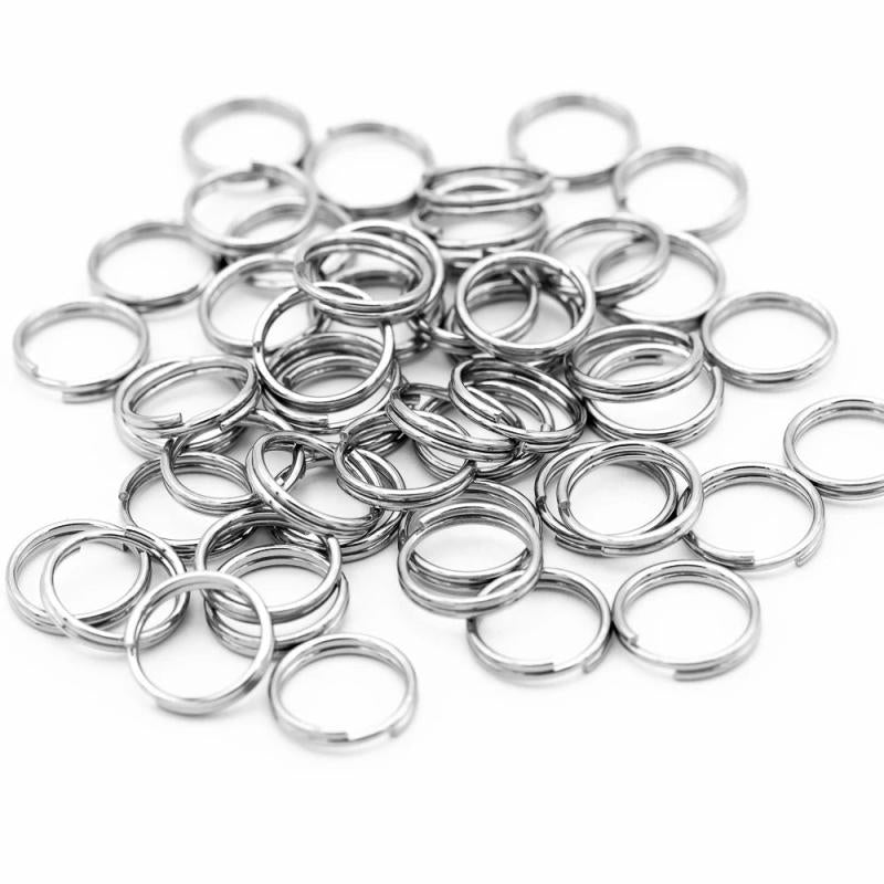 100pcs 6-20mm Stainless Steel Jump Rings for Jewelry
