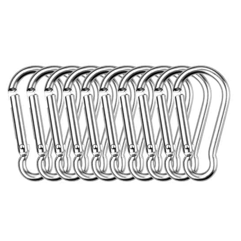 5pcs Mini Carabiners Snap Hooks Keychain D-ring Buckles