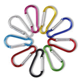 5pcs Mini Carabiners Snap Hooks Keychain D-ring Buckles