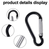 5pcs Mini Carabiners Snap Hooks Keychain D-ring Buckles
