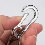 8Pcs Gourd Buckle Keychains Climbing Hook Stainless Steel Carabiner Keychain