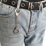 Handcuffs Keychain Punk Men Women Silver Key Ring Couple Gift
