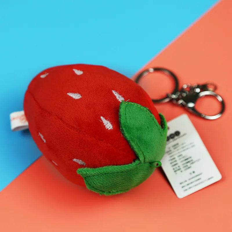 Strawberry Doll Plush Key Chain Toy Bag Ornament