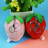 Strawberry Doll Plush Key Chain Toy Bag Ornament