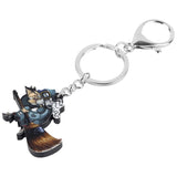 Acrylic Halloween Magic Witch Keychain Print Broom Trouser Keyring