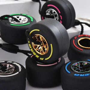 PVC Soft Rubber Tire Keychain Car Decoration Car Accessories