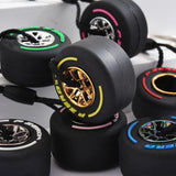 PVC Soft Rubber Tire Keychain Car Decoration Car Accessories