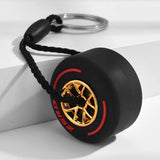 PVC Soft Rubber Tire Keychain Car Decoration Car Accessories