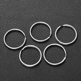 Metal Blank Keyring Split Rings Lobster Clasp Key Chain Stainless Steel Rings