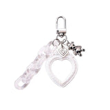 European Style Relief Photo Frame Keychain Acrylic
