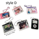 European Style Relief Photo Frame Keychain Acrylic