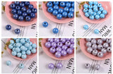 500pcs Luster Wood Beads 6mm Wooden Beads Easter Spring DIY Craft Jewelry Making