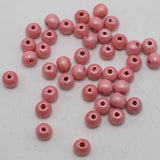 500pcs Luster Wood Beads 6mm Wooden Beads Easter Spring DIY Craft Jewelry Making