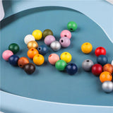 40Pcs 16mm Natural Wood Beads for Jewelry Making DIY Necklace Bracelet