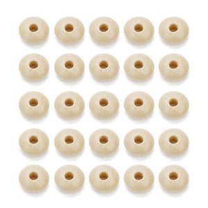 200pcs Natural Wooden Beads 12X6mm DIY Jewelry Making Finding