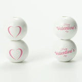 16MM Valentine Wooden Beads DIY Party Decoration Toys