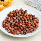 100pcs Mixed Wooden Beads Charms for Macrame BOHO Crafts