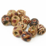 100pcs Mixed Wooden Beads Charms for Macrame BOHO Crafts